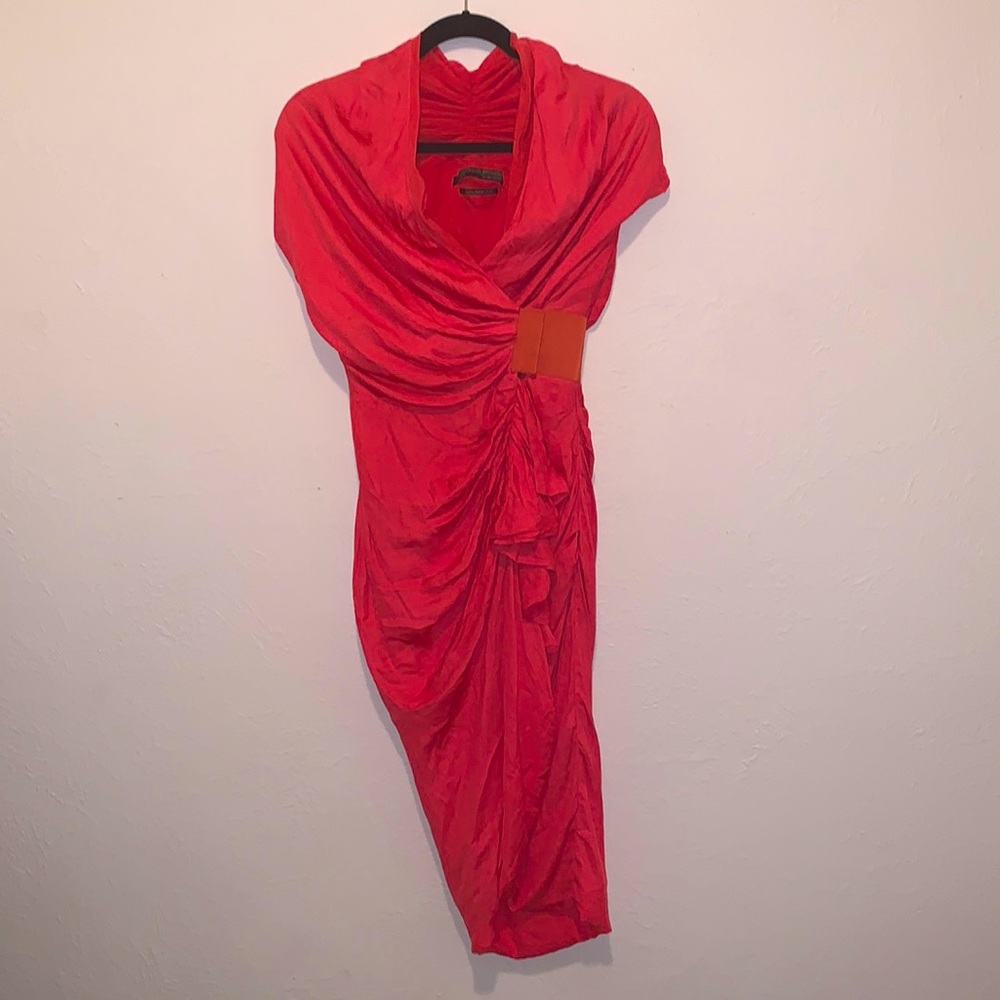 All Saints Wrap Dress Japanese Cloth Sz 0